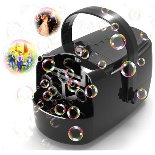 Zerhunt Bubble Machine Durable Automatic Bubble Blower, 18000+ Big Bubbles Per Minute Bubbles for Kids Toddlers Bubble Maker Operated by Plugin or Batteries Bubble Toys for Indoor Outdoor Birthday Party