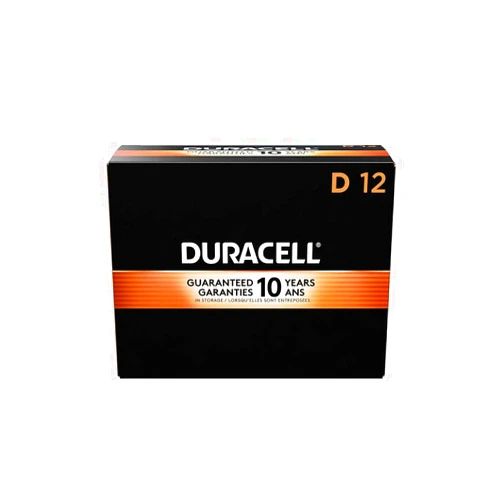 DURACELL Coppertop D Alkaline Batteries, 12/Pack (MN1300)