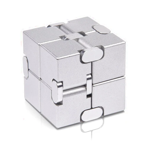 JOEYANK Fidget Cube New Version Fidget Finger Toys - Metal Infinity Cube Prime for Stress and Anxiety Relief/ADHD, Ultra Durable Sensory Gifts for Adults and Teens Kids