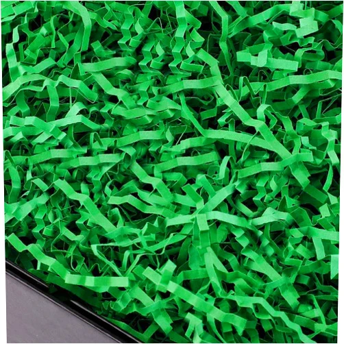 PLINJOY 4 OZ Crinkle Cut Paper Shred Filler for Gift Basket Shredded Confetti Paper Box Stuffing Easter Basket Grass (Green)