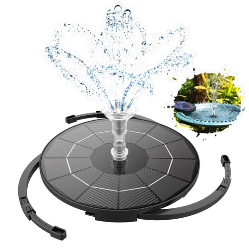 AISITIN 3.5W Solar Fountain Pump for Water Feature Outdoor DIY Solar Bird Bath Fountain with Multiple Nozzles, Solar Powered Water Fountain for Garden, Ponds, Fish Tank and Aquarium