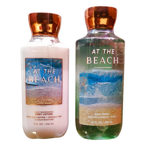 Bath & Body Works At The Beach Body Lotion and Body Gel Wash 2 Piece Set