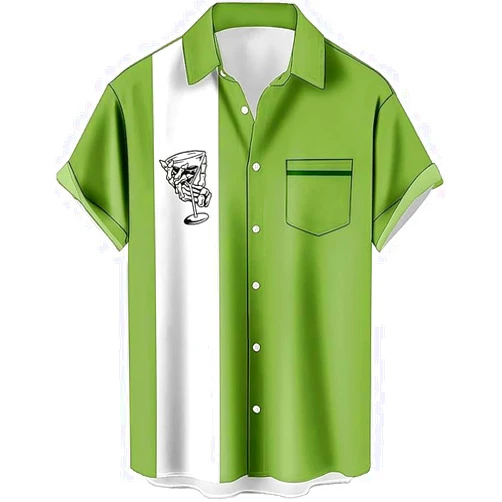 RDJOIMBX Mens streak Shirts,Hawaiian Vintage Button Down Short Sleeve Shirts Summer Casual Holiday Beach Shirts