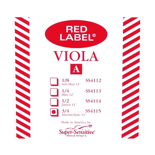 Super Sensitive Viola Strings (4115), 12, 13, 14, 15, 15.5, 16, 16.5
