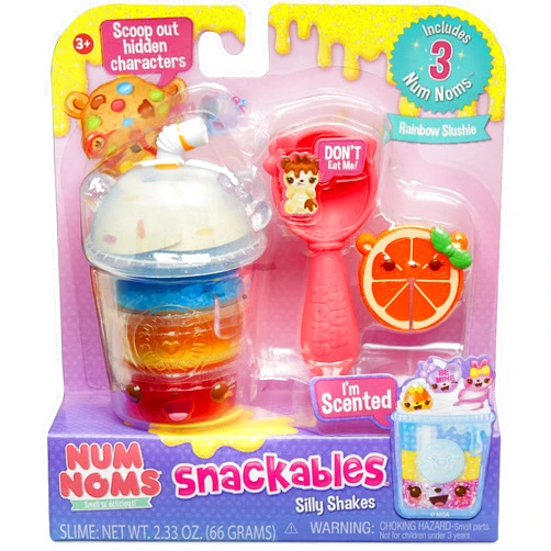 Num Noms Snackables Silly Shakes- Rainbow Slushie, Multicolor