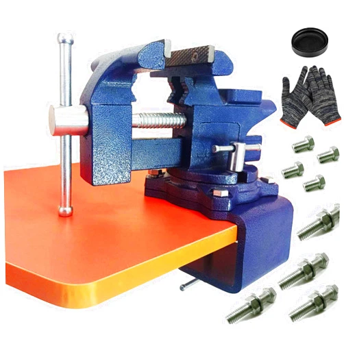 MYTEC 2-In-1 Bench Vise Heavy Duty for Workbench, 6.0