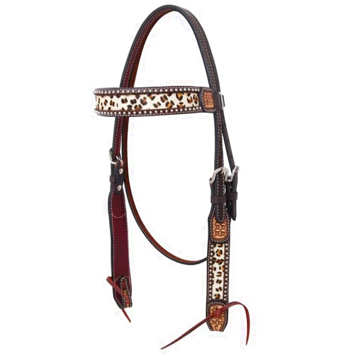 Rafter T Ranch Company Leopard Browband Headstall Leopard N/A