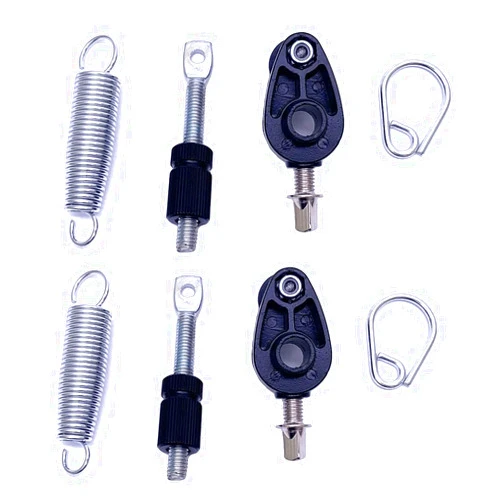 TUOREN Pedal Spring Tension Assembly with Spring Cam Pulley Hook, Bass Drum Kick Drum Pedal Foot Pedal Spring Assembly Spring Percussion Hardware Part Bass Instrument Parts 2 Set