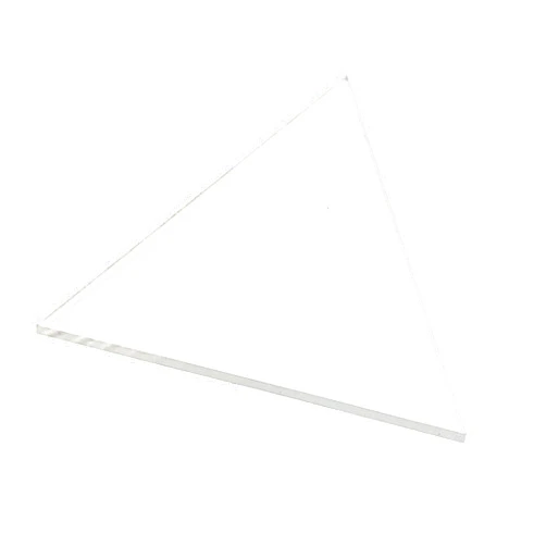 KastLite Clear Acrylic Triangle | Plexiglass Triangle with Custom Height | Selection: 1/8