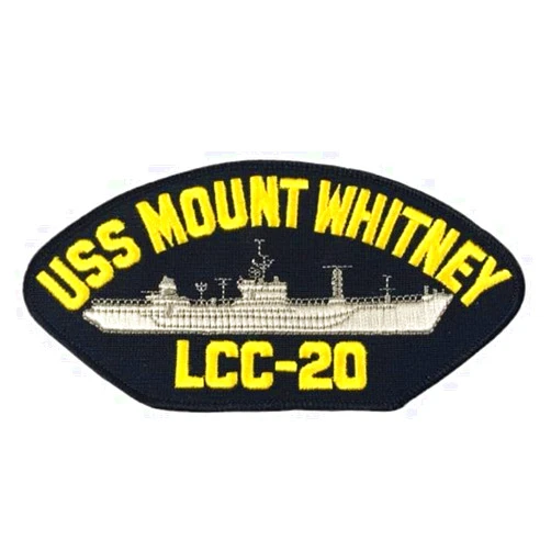Generic USS Mount Whitney LCC-20 Ship Patch - Great Color - Veteran Owned Business