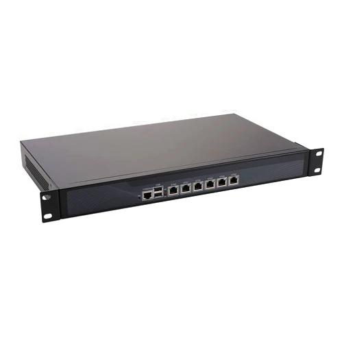 HUNSN Firewall Hardware, 19 Inch 1U Rackmount, OPNsense, Network Appliance, 2th Gen Intel I5 2430M, 2520M, 2540M, HUNSN RS11k, AES-NI, 6 x Intel I226-V 2.5Gbe, 2G RAM, 32G SSD