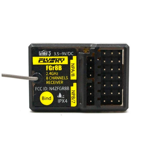 GoolRC Flysky FGR8B Receiver, 2.4GHz 8CH Remote Control Receiver PWM/PPM/i-Bus Output Compatible with AFHDS 3 Transmitters and RF Modules PL18/ NB4 /NB4 Lite/ FRM302 for RC Car RC Boat