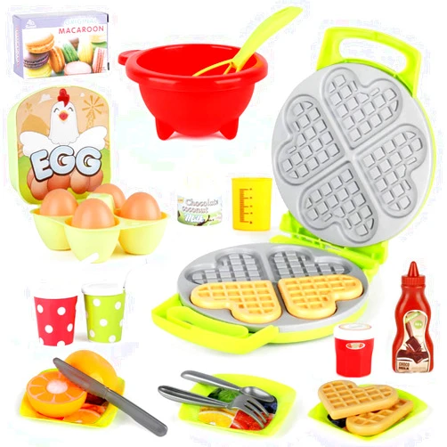 LiDi RC 27 Pack Waffle Play Food Toys for Toddlers ,Kitchen Sets for Kids,New Sprouts Waffle Time Variety Toys Gift for Kid Children ,Early Educational Learning Game for Age 3 4 5 6 7 8 Boys Girls