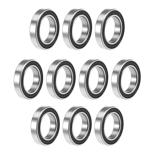 uxcell 6802-2RS Deep Groove Ball Bearings 15mm x 24mm x 5mm Double Sealed Chrome Steel P6(ABEC3) 10pcs
