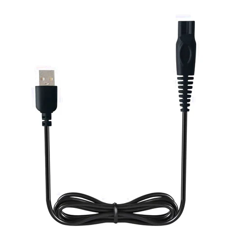 Tuchaolan USB Charging Cable for Pitbull Skull Shaver Charger Cord Replacement for Skull Pitbull Gold PRO Trimmer Razor USB Cable Lead Black