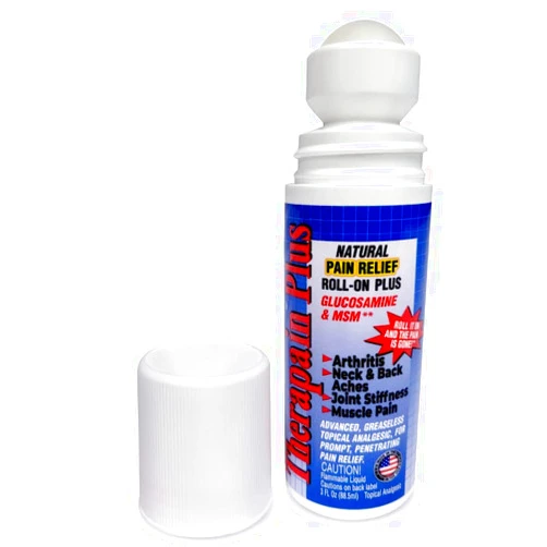 Therapain Plus - Topical Natural Pain Relief - Penetrates Better Than Cream/Gel Analgesics - Use On Arthritis, Sprains, Strains, Joints & Muscle Aches, Including Elbow, Back, Neck & Knee (Roll-On)