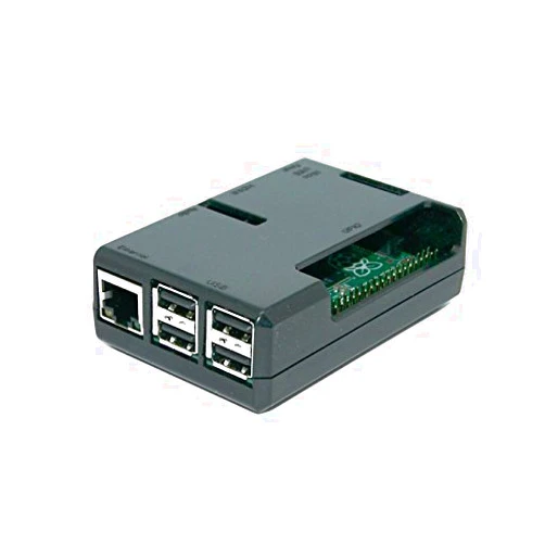 sb components Jet Black Case for Raspberry Pi 3 Model B and Raspberry Pi 2 Model B (Black) with Access to All Ports