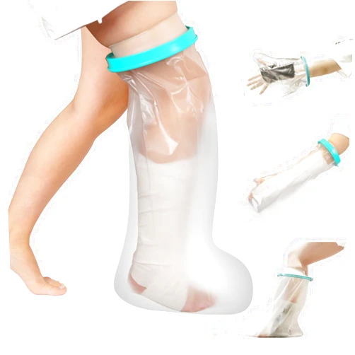 CIVJET Cast Covers for Shower Leg, Waterproof Cast Cover for Showering, Cast Protector for Shower Leg Adult, Shower Boots for Foot after Surgery, Knee, Ankle, Foot (Diameter - 7.9