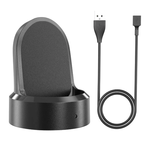 Vanjua Charger Cable for Samsung Gear S3 Watch, Wireless Replacement Charging Dock Stand Compatible with Samsung Gear Sport, S2, S3 Classic, Frontier Smartwatch (Black)
