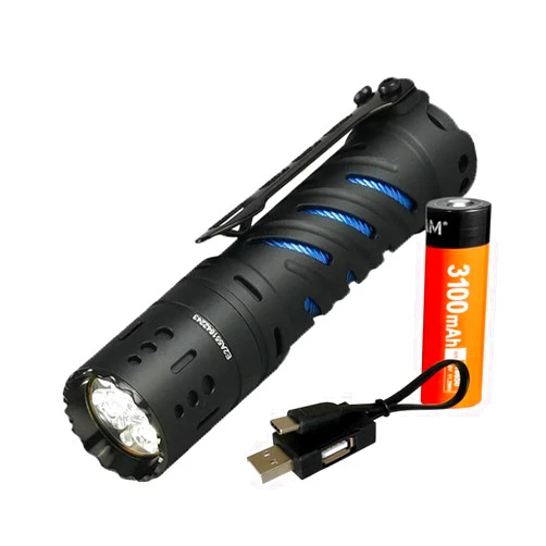 acebeam e70 al mini cri led flashlight -2000 lumens -up to 153 meters throw