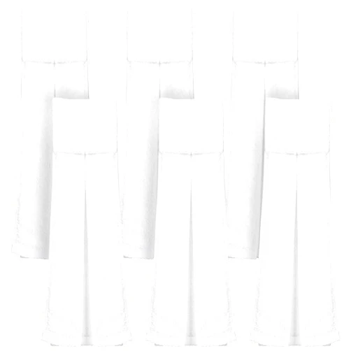 Moukeren 6 Pcs Football Towel Cotton Quarterback Football Field Hand Towel with Hook and Loop Fastener for Sports Football Golf Gym Accessories(White)