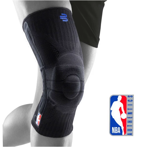 BAUERFEIND Knee Bandage Sports Knee Support NBA Unisex in Black, 1 Sports Knee Support for Basketball, Wearable on Right and Left Knee, Knee Brace