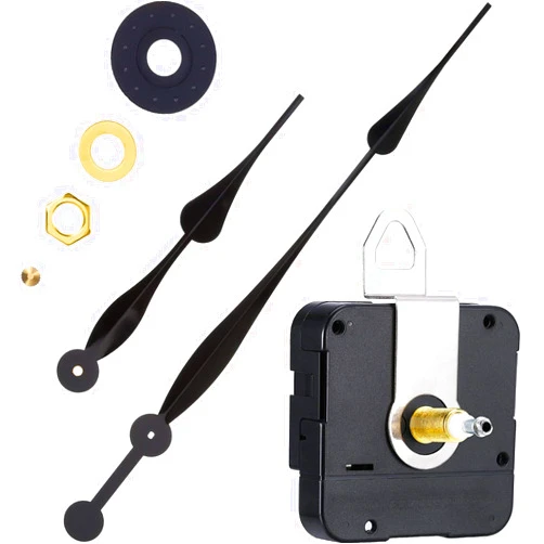 Hicarer High Torque Quartz Long Shaft Clock Mechanism Replacement with 12 Inch Long Spade Hands Clock Movement Replacement Motor for DIY