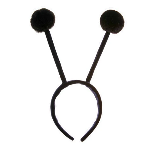 CHEU antenna headband costume as bee, snail, ant, insect props with bendable plush pom pom bopper