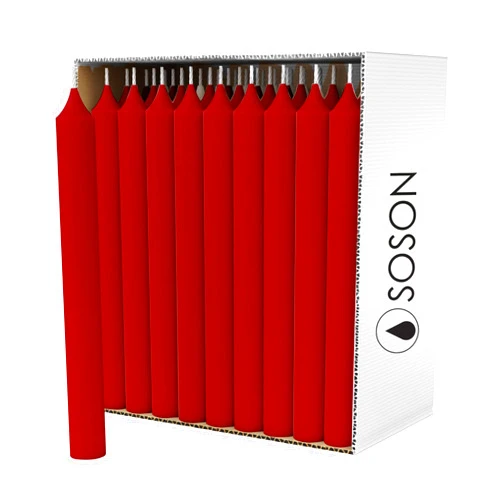 Simply Soson 4 inch Ritual Taper Candles Bulk, Mini Taper Candles - 42 Red Chime Spell Candles - Small Taper Candle Stick, Use as Witchcraft Supplies, Altar Candles, Unscented Prayer Candles