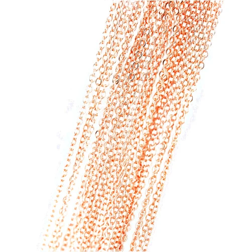 Mignon Supply 19inch 16K Rose Gold Plated Necklace Chain Jewelry Supply Craft Supplies Mignon and Mignon Supply - CHNL (Rose Gold)