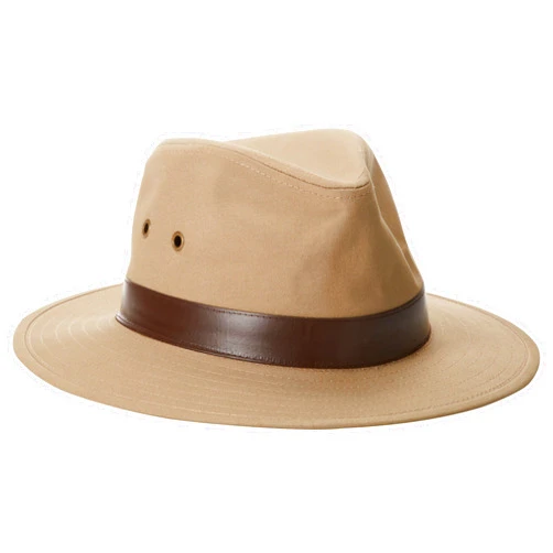 Henschel Hats Henschel Outback Crushable, Canvas with Leather Band