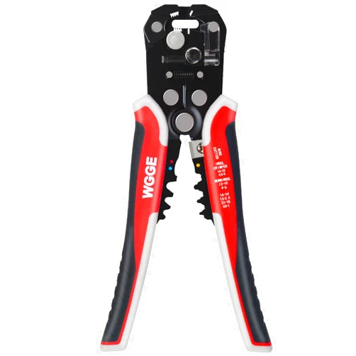 WGGE WG-014 Self-Adjusting Insulation Wire Stripper. For stripping wire from AWG 10-24, 3 in 1 Automatic Wire Stripping Tool/Cutting Pliers Tool, Automatic Strippers with Cutters & Crimper 8