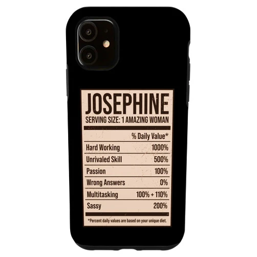 Buddy BFF Companion Funny Mate iPhone 11 Josephine Nutrition Facts Name Nickname Alias Title Friends Case