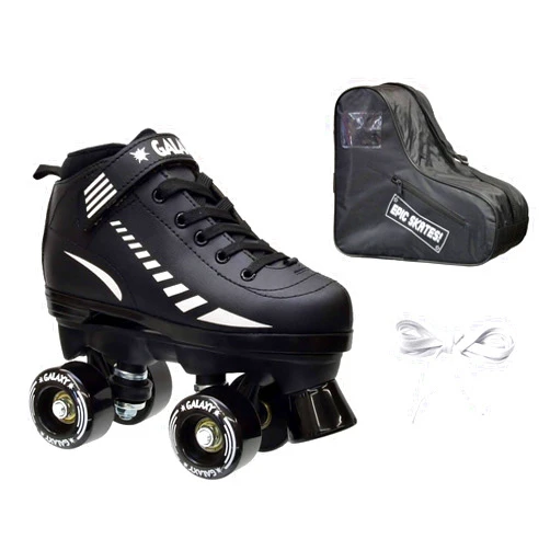 Epic Skates Epic Galaxy Elite Black Quad Roller Skates Package Youth 01