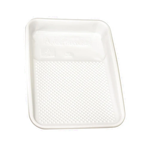 Rocky Mountain Goods 9 in. Plastic Paint Tray Liner (Pack of 10) - Disposable Paint Tray - Bumps Distribute Paint on Roller Covers and Brushes - Makes Cleanup Easier and Faster