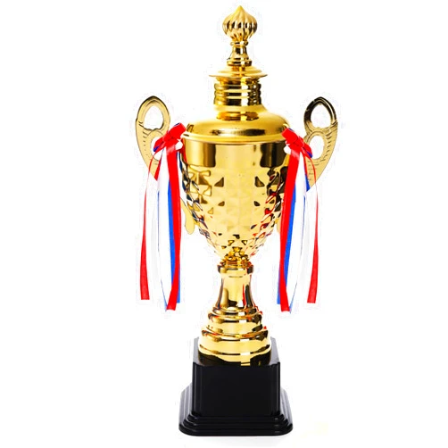 Fasmov Large Trophy Cup for Custom Trophy Keepsake, Gold Award for Sports, Tournaments, Competitions, 14.5 inches