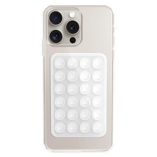 MAYNOS Silicone Phone Sticky Grip, Suction Phone Case Mount for iPhone and Android, Hands-Free Sticky Cell Phone Grip, Mobile Fidget Mirror Holder for Selfies and Videos