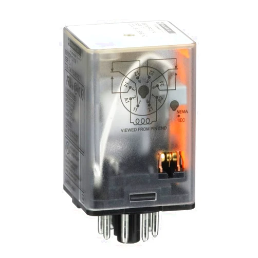 Schneider Electric Square D 8501KPR12V14 Plug In Relay, 8 Pins, Octal, 24Vac