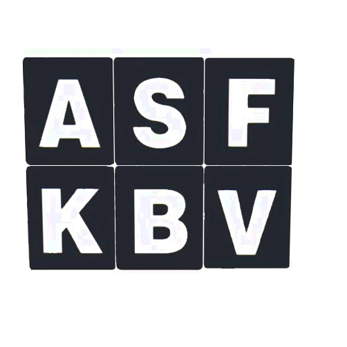 ASF Lightware Solutions [4 Sheets] Beam n Read Extra Bold, Large Print Keyboard Stickers for PC & Mac: WLOB - White Letters On Black Background (109 Key Labels/Sheet)
