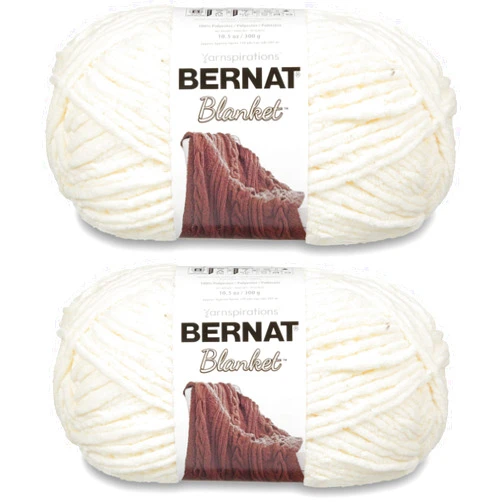 Bernat Blanket Big Ball Yarn (2-Pack) Vintage White 161110-10006