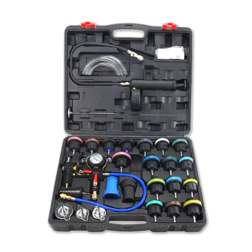 DKwoeshg 28-Piece Universal Cooling System Test and Fill Kit - Radiator Pressure Tester, Vacuum Purger and Coolant Refiller