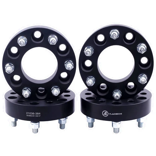 VLAOSCHI Black Forged 6x135 to 6x5.5 Wheel Adapters 1.5 Inch with 14x2.0 Studs Compatible with Ford 6 Lug 6x135 to 6x139.7 for 2004-2014 F150 | 2003-2014 Expedition | 2003-2014 Navigator - Pack of 4
