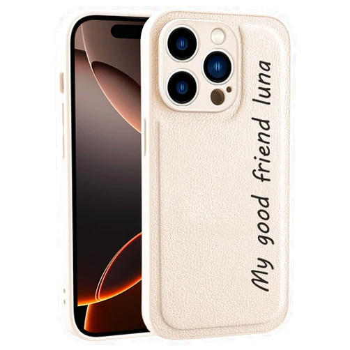 LTGABA Custom Phone Case - Custom Personalized Phone Case for iPhone 16,15,14,13,12,11, Plus, Pro, Max, Mini - Custom Text, Name, Customizable Gift Idea Beige