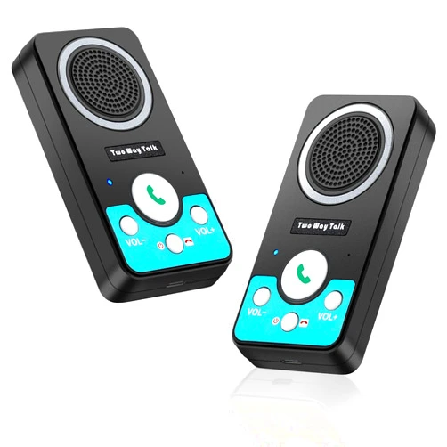 VJANW Intercoms Wireless for Home, 2 Way Audio Hands-Free Long Range Wireless Intercom System, 4 Ringtones 8 Volume Levels, Up to 10 Days Standby Intercom Syetem for House, Office, Classroom, Black