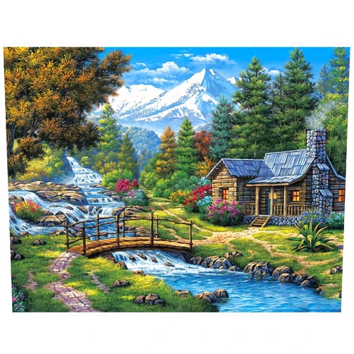 KTHOFCY 5D DIY Diamond Painting Kits for Adults Kids, Scenery Full Drill Embroidery Cross Stitch Crystal Rhinestone Paintings Pictures Arts Wall Decor Painting Dots Kits 15.7X11.8 in