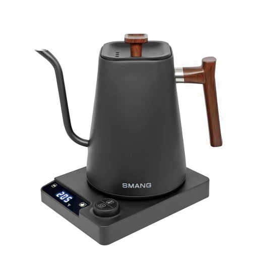 SMANGPER Electric Kettles, Gooseneck Electric Kettle, ±1℉ Temperature Control, for Pour Over Coffee and Tea, 304 Stainless Steel Inner, BPA-Free, Quick Heating Electric Kettles for Boiling Water, 1L Black