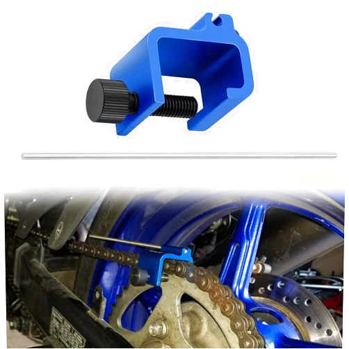 Kujunpao Chain Alignment Tool Compatible with Motorcycle ATV Bike Sprocket Sport Dirt Bike Scooter Chain Adjusting Quick & Accurate Alignment