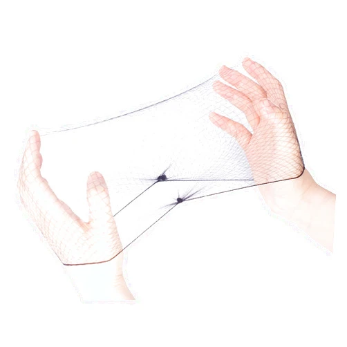 Askuang 20PCS of Black Hair Net Invisible Elastic Edge Mesh Stretchable Hair Nets for Women Sleeping Ballet Bun Food Service Individual Package Hairnet 20