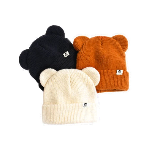 FURTALK Baby Beanie Winter Hat with Bear Ear for Infant Toddler Boys Girls Soft Knitted Skull Cap