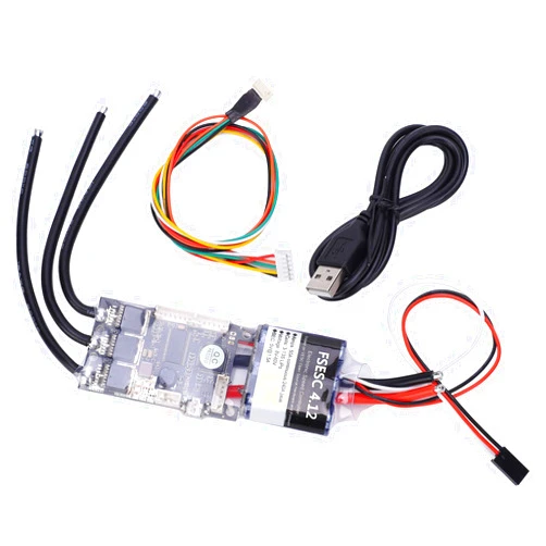 Hyuduo ESC 50A High Current Electronic Speed Control for Scooters Compatible with VESC Software Ideal for DIY Electric Skateboard Conversion